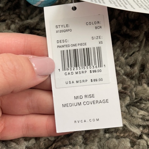 RVCA scoop back one piece swimsuit - Picture 6 of 7